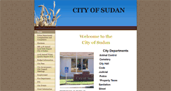 Desktop Screenshot of cityofsudantx.com