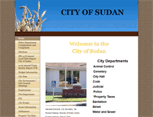 Tablet Screenshot of cityofsudantx.com